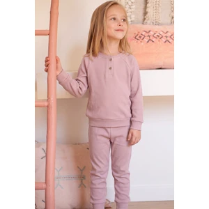 Reglan Kol Patlı Basıc Çocuk Takım 1-8 Yaş Pembe