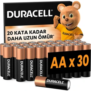 DURACELL BASIC AA Alkalin Kalem Pil (30'lu Paket)