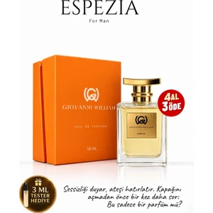 Giovanni William Espezia Erkek Parfüm |Güçlü Kalıcı Etkileyici Sauvage| Zencefil, Lavanta, Biber, Tarçın, Meşe Yosunu Elixir
