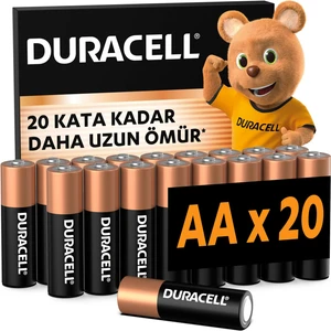 DURACELL BASIC AA Alkalin Kalem Pil (20'li Paket)