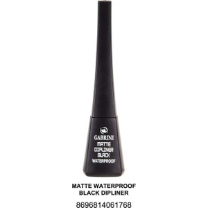 Matte Dipliner Siyah Suya Dayanıklı 7 ml Kolay Uygulama Özellikli Eyeliner