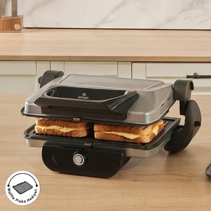 Future Combo Tost Makinesi Ekstra Waffle Plaka Hediyeli Silver