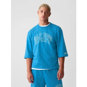 Erkek Mavi Gap Logo Oversized Sweatshirt