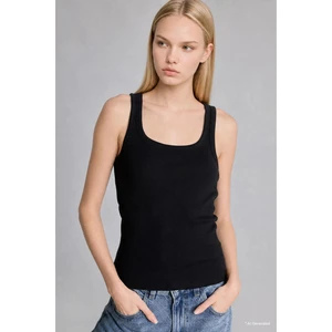 Slim Fit Basic Yuvarlak Yaka Fitilli Atlet E5539AX26AU