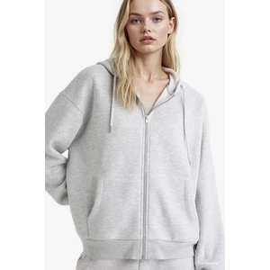 Relax Fit Kapüşonlu Basic Kalın Fermuarlı Sweatshirt C1809AX25AU