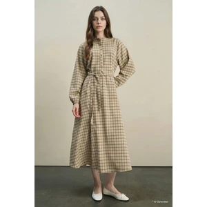 Regular Fit Desenli Midi Elbise G6019AX26SP