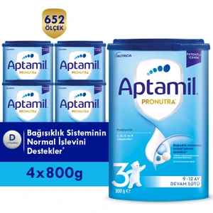 3 Prebiyotikli Devam Sütü 800 Gr x 4 Adet 3200 Gr