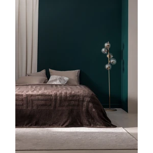 Madame Coco King Size Kahverengi Vizon Emboss Battaniye Yumuşak Polyester Doku