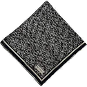 Tivil Monogram Eşarp 41408-SIYAH Ekru