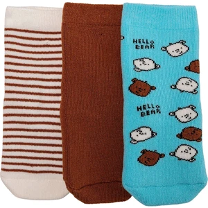 Hellobaby Erkek Bebek 3lü Havlu Çorap