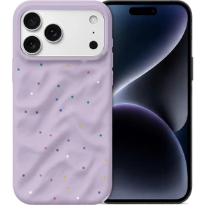 Apple iPhone 18 Pro Kılıf Rippledots Lila