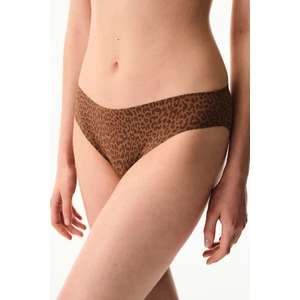 Kahverengi̇ Leopar Slip Külot
