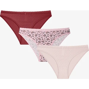 Clara Pointel Çiçekli 3'lü Slip Külot