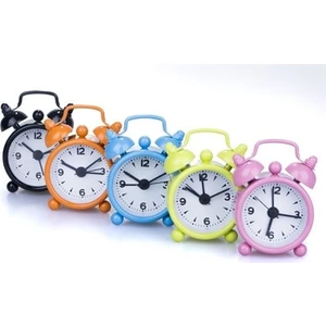 Mini Çalar Saat Siyah Renkli Modern Tasarım Küçük Boyutlu Alarm Saati