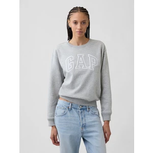 Kadın Açık Gri Gap Logo Sweatshirt