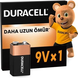 DURACELL BASIC Alkalin 9V Pil (1'li Paket) – 9V