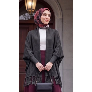 Kervan Pazarı Kadın Triko Kollu Şal Panço