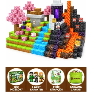 Minecraft Manyetik Küp Blok Yapı Taşı 100 Parça