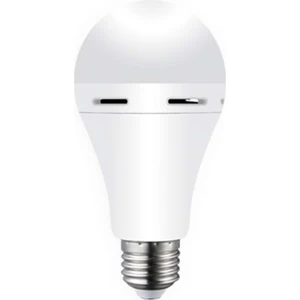 E27 9W Şarjlı Beyaz LED Ampul E-27 Duy Tipi ile 900 Lümen Aydınlatma