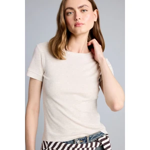 %100 Pamuk Slim Fit Basic Ribana Basic Tişört H1354AX26SM