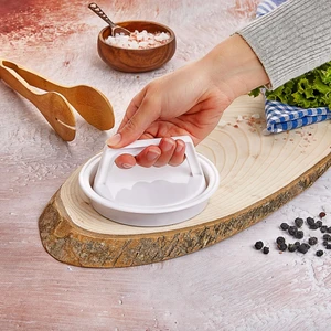 Karalı Plastik Karalı Hamburger Press ve Köfte Kalıbı Plastik Malzeme ile Profesyonel Izgara İzleri