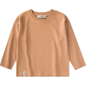 Mevsimlik Basic T-Shırt 2-10 Yaş Camel