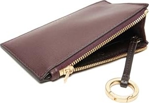 1001 Foil Logo Top Zip Cardcase Kadın Cüzdan Kırmızı Tek Beden görsel 4
