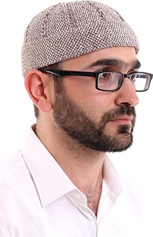 1001 Kışlık Kadife Takke Katlamalı Desenli görsel 2