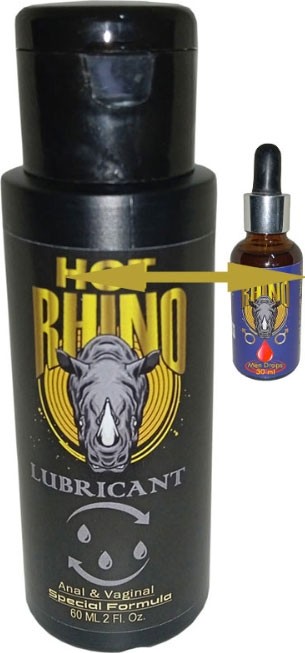 TeknoKapsül Hot Rhino Analvajinal Kaydırıcı Lubrikant Jel + Soğuk Erkeklere Özel Içecek
