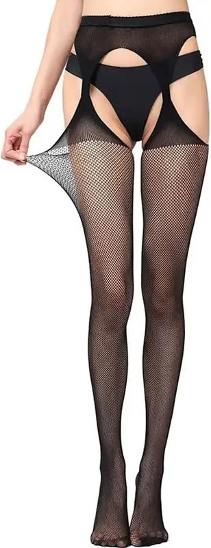 fastieshop Ağ Bölgesi Açık File Külotlu Çorap görsel 2