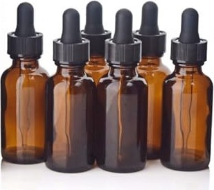 Kazan Hobi Damlalıklı Amber Şişe, 30 ml x 6 Adet görsel 3