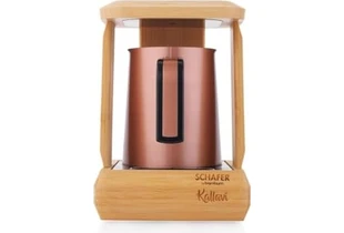 Resim 1001 Schafer Kallavi Bambum Türk Kahve Makinesi-Rosegold 