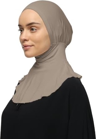 1001 Tesettür Pratik Boyunluklu Hijab Sporcu Bone, T400 görsel 4