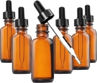 Kazan Hobi Damlalıklı Amber Şişe, 30 ml x 6 Adet görsel 2