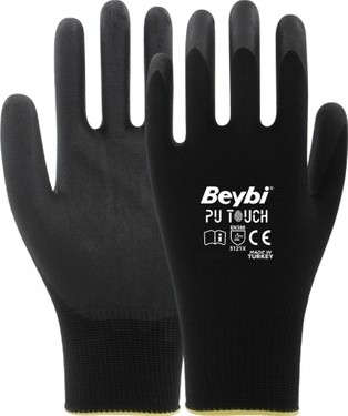 TeknoKapsül Poliüretan Polyester Iş Eldiveni - 12'li Paket