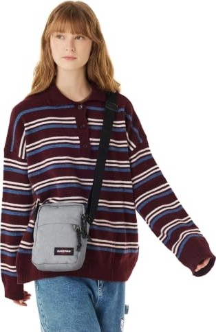 1001 The One Unisex Yetişkin Omuz Çantası Sunday Grey Standart görsel 3