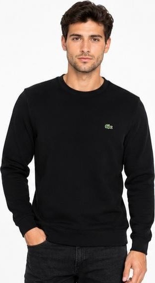 Lacoste Bisiklet Yaka Siyah Dar Kesim Sweatshırt görsel 2