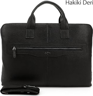 1001 Unisex Hakiki Deri Notebook ve Evrak Çantası DDUW801B2625 görsel 5