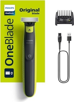 Die Grup Philips Oneblade Yüz Için Hibrit Tıraş Makinesi, Sakal Şekillendirici, Islak/kuru Kullanım, 5’i 1 Arada Ayarlanabilir Tarak,çift Taraflı Bıçak, 45 Dakika Kablosuz Performans, QP2724/20