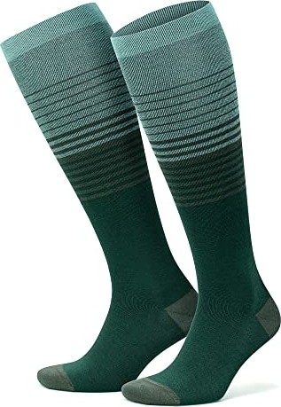 Erkek ve Kadın Için Renkli Bambu (15-20 mm Hg) Basınçlı Uçuş Seyahat Çorabı 3590 görsel 2