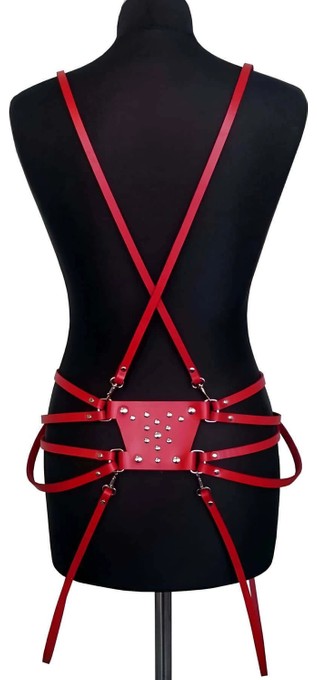 Nemere Fantazi Deri Omuzdan Askılı Harness - APFT918 görsel 5