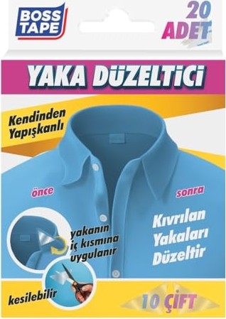 Aesco Yaka Düzleştirici Yapışkanlı Balin 20 Adet