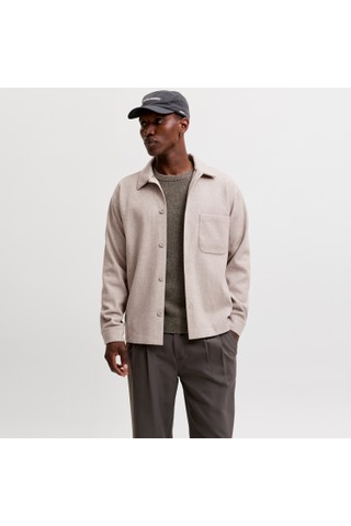 Jack & Jones Erkek Relaxed Fit Gömlek Yaka Overshirt - Regent