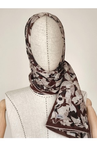 Muenka Frezya Bej %100 Pamuk Şal 70X190 cm