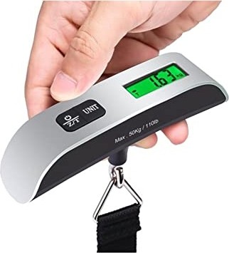 Mobee Bavul Valiz El Çantası Ağırlık Ölçme Tartısı Minik LCD Ekranlı Kilogram Ölçme Tera görsel 3