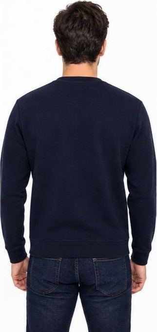 Lacoste Bisiklet Yaka Lacivert Dar Kesim Sweatshırt görsel 3
