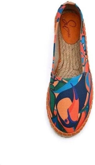 Su Espadril Artsy Yeşil Kadın Düz Espadril görsel 4