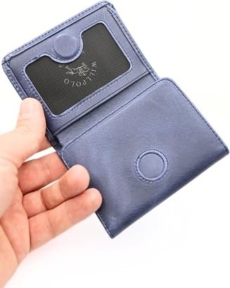1001 Hakiki Deri Erkek Cüzdan ve Kartlık - Mıknatıslı Kapanma, Crazy Deri Minimalist Tasarım, 6 Kar görsel 2