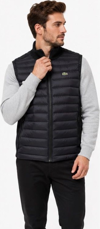 Lacoste Siyah Slim Fit Yelek