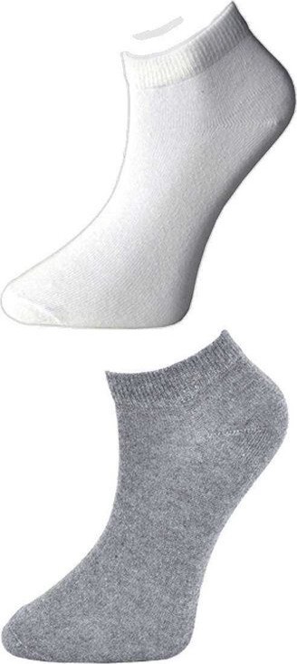Sungur's Store Gri ve Beyaz Kadın Bilek Çorap 12 Çift görsel 2